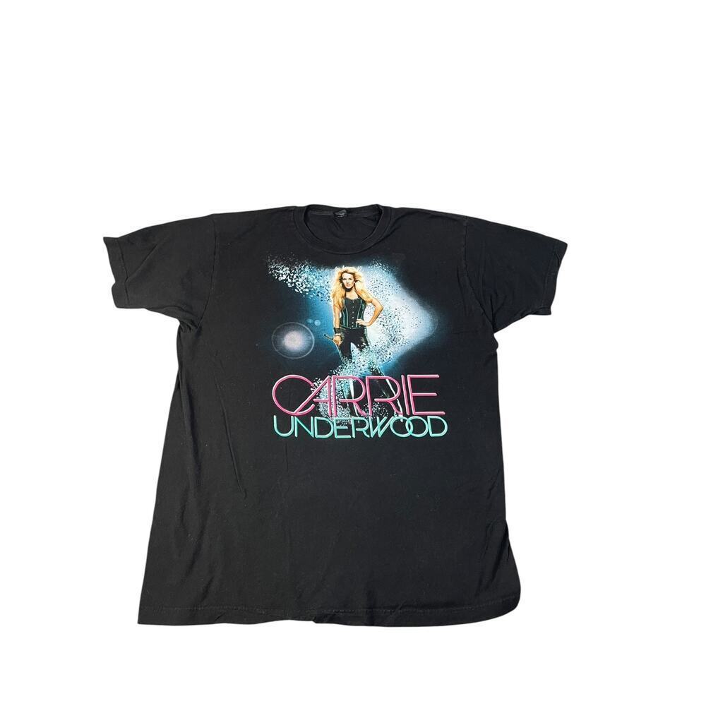 Tultex Carrie Underwood 2013 The Blown Away Tour Black Graphic T-shirt Large